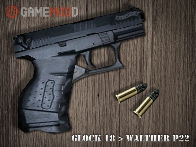Glock 18 > Walther P22