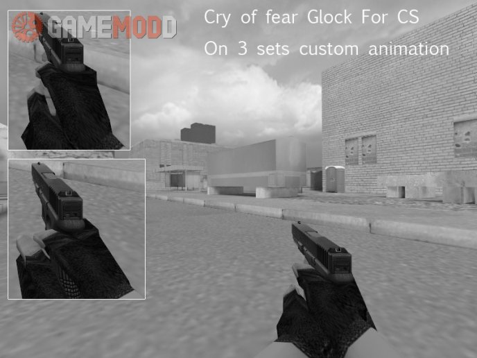 Cry of fear Glock with 3 sets animation