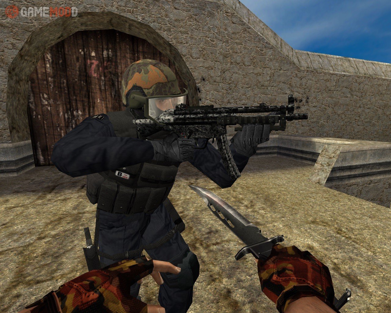 MW3 Navy MP5 Camo Retextured » CS 1.6 - Skins Weapons MP5 | GAMEMODD