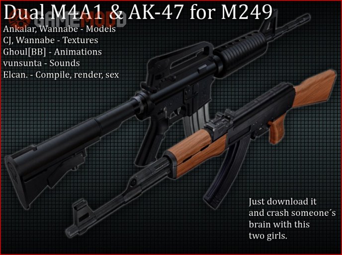 Awe 426 Cs 1 6 Skins Weapons M249 Gamemodd