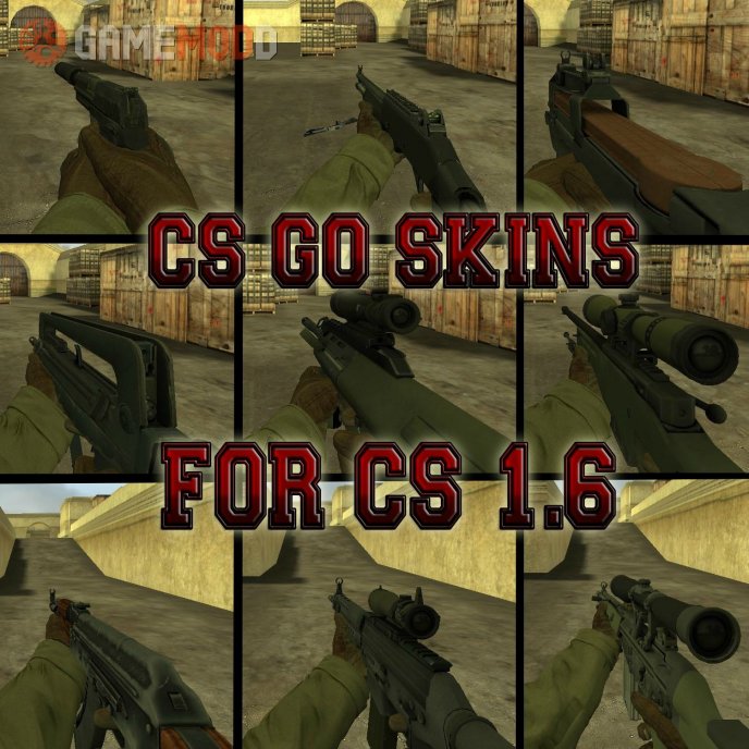 CS GO Skins Pack For CS 1.6 - Update #2