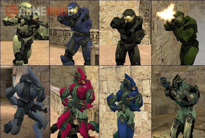 Halo player model - Spartan vs Elite » CS 1.6 - Skins Players Packs ...